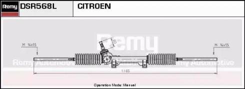 Remy DSR568L - Рулевой механизм, рейка autospares.lv