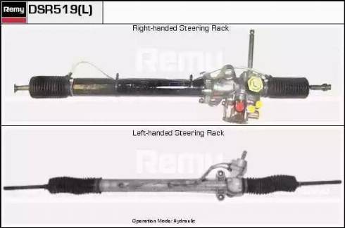 Remy DSR519L - Рулевой механизм, рейка autospares.lv