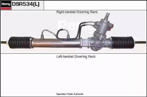 Remy DSR534L - Рулевой механизм, рейка autospares.lv