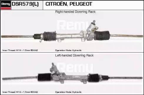 Remy DSR579L - Рулевой механизм, рейка autospares.lv