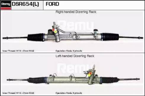 Remy DSR654L - Рулевой механизм, рейка autospares.lv