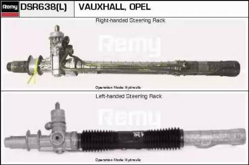 Remy DSR638L - Рулевой механизм, рейка autospares.lv