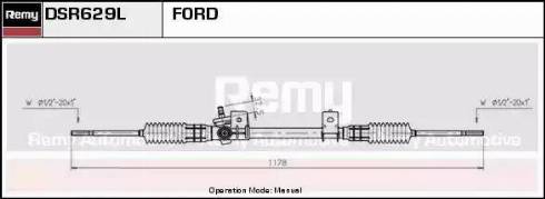 Remy DSR629L - Рулевой механизм, рейка autospares.lv