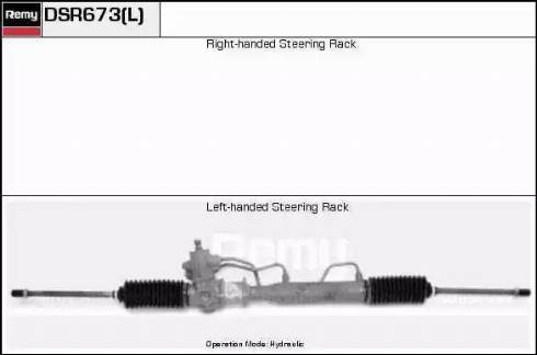Remy DSR673L - Рулевой механизм, рейка autospares.lv