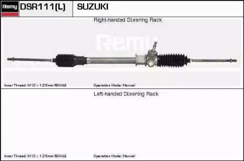 Remy DSR111L - Рулевой механизм, рейка autospares.lv