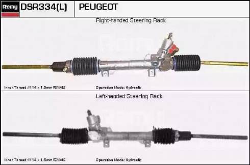 Remy DSR334L - Рулевой механизм, рейка autospares.lv