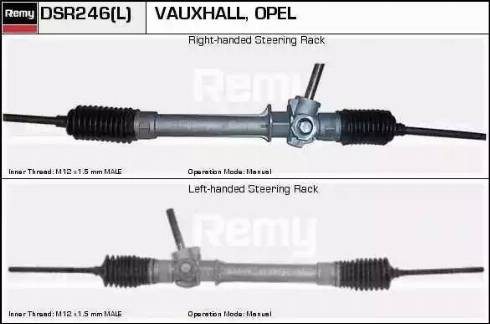 Remy DSR246L - Рулевой механизм, рейка autospares.lv