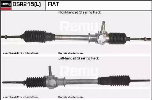 Remy DSR215L - Рулевой механизм, рейка autospares.lv