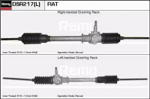 Remy DSR217L - Рулевой механизм, рейка autospares.lv