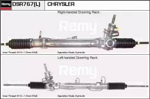 Remy DSR767L - Рулевой механизм, рейка autospares.lv