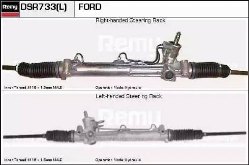 Remy DSR733L - Рулевой механизм, рейка autospares.lv