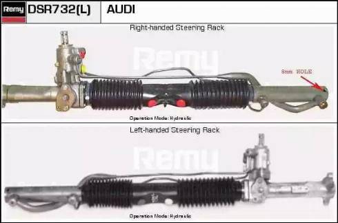 Remy DSR732L - Рулевой механизм, рейка autospares.lv