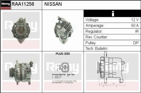 Remy RAA11256 - Генератор autospares.lv