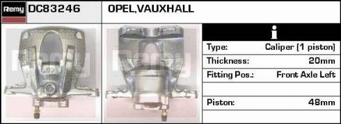 Remy RAB94357 - Тормозной суппорт autospares.lv