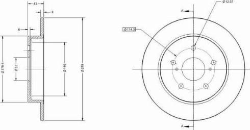 Remy RAD1955C - Тормозной диск autospares.lv