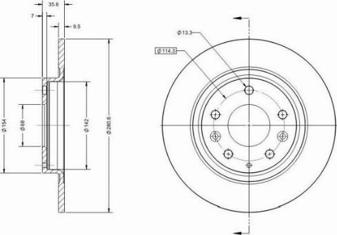 Remy RAD1953C - Тормозной диск autospares.lv