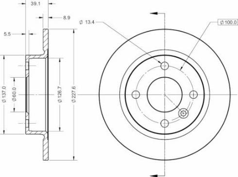 Remy RAD1967C - Тормозной диск autospares.lv