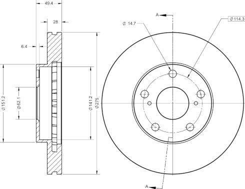 Remy RAD1906C - Тормозной диск autospares.lv