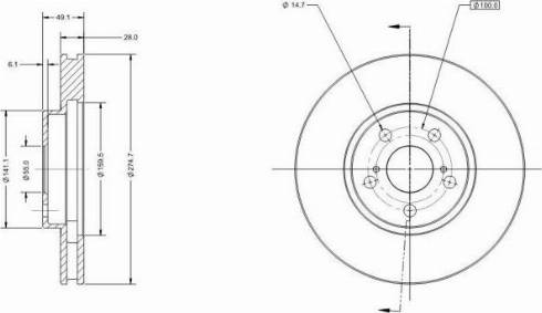 Remy RAD1919C - Тормозной диск autospares.lv