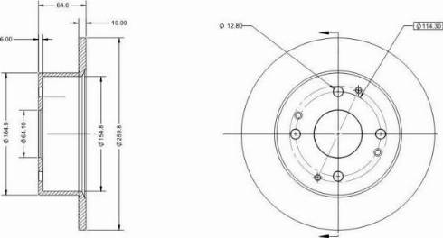 Remy RAD1916C - Тормозной диск autospares.lv