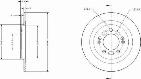 Remy RAD1984C - Тормозной диск autospares.lv