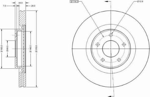 Remy RAD1985C - Тормозной диск autospares.lv