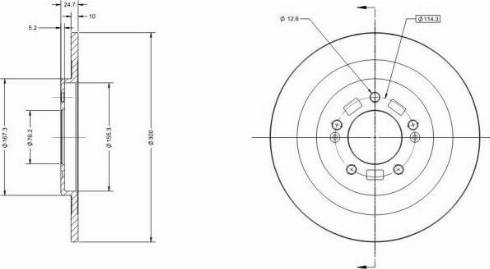 Remy RAD1983C - Тормозной диск autospares.lv