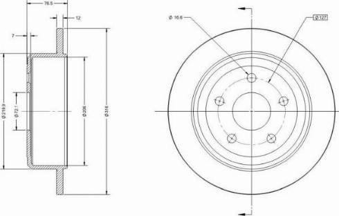 Remy RAD1970C - Тормозной диск autospares.lv