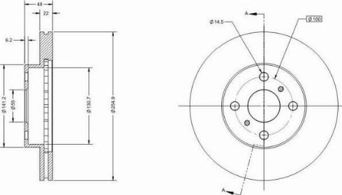 Remy RAD1490C - Тормозной диск autospares.lv