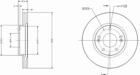 Remy RAD1491C - Тормозной диск autospares.lv