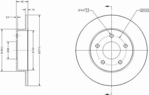 Remy RAD1493C - Тормозной диск autospares.lv