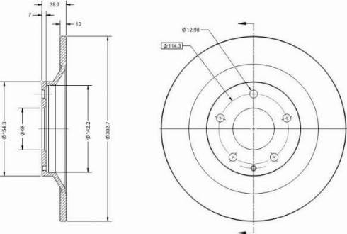 Remy RAD1492C - Тормозной диск autospares.lv