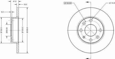 Remy RAD1441C - Тормозной диск autospares.lv