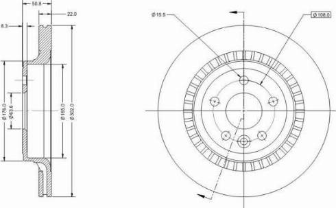 Remy RAD1448C - Тормозной диск autospares.lv