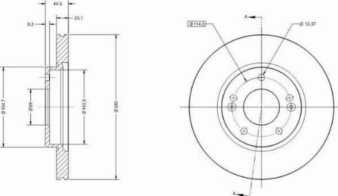 Remy RAD1459C - Тормозной диск autospares.lv