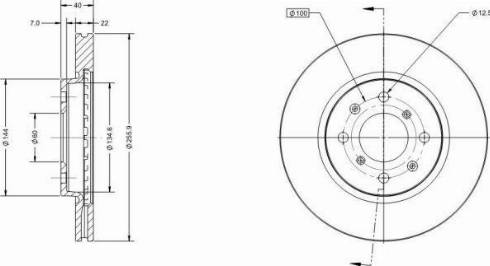 Remy RAD1454C - Тормозной диск autospares.lv