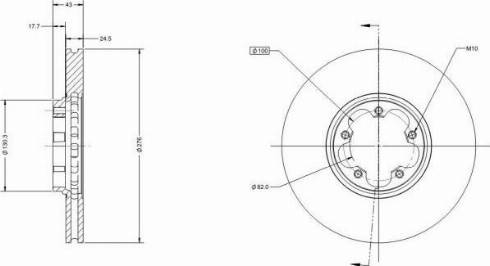 Remy RAD1455C - Тормозной диск autospares.lv