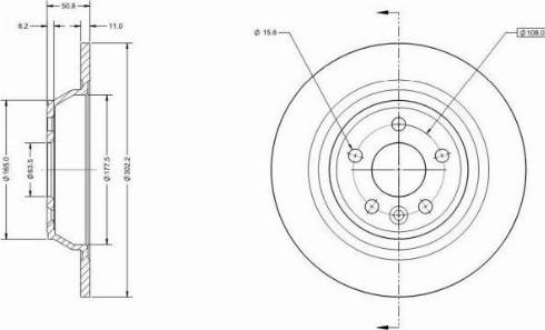 Remy RAD1450C - Тормозной диск autospares.lv