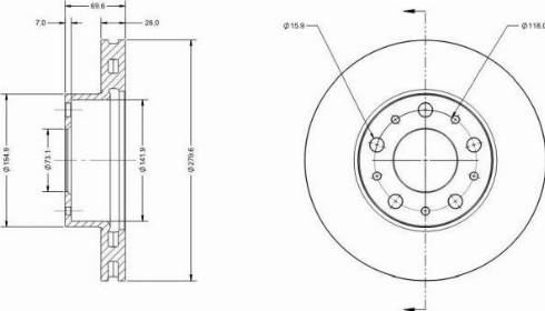 Remy RAD1451C - Тормозной диск autospares.lv