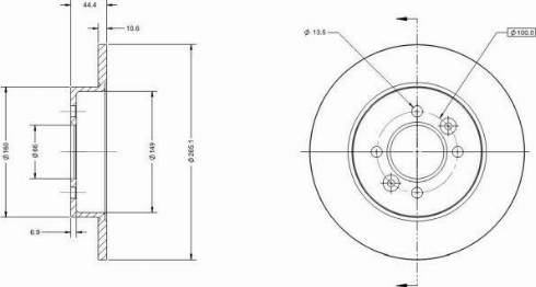 Remy RAD1458C - Тормозной диск autospares.lv