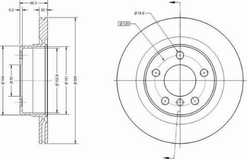 Remy RAD1469C - Тормозной диск autospares.lv