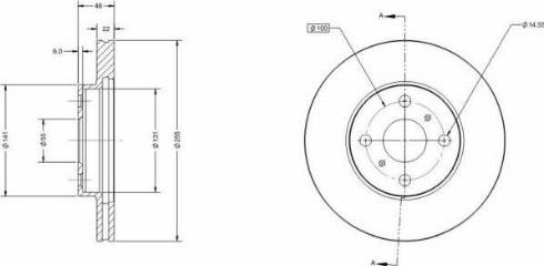 Remy RAD1464C - Тормозной диск autospares.lv