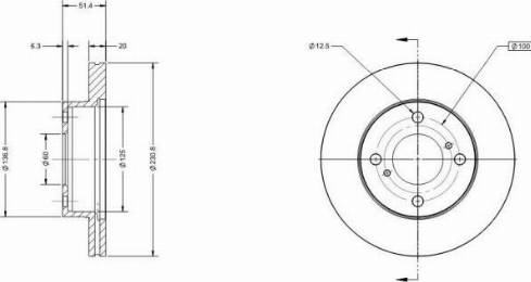 Remy RAD1466C - Тормозной диск autospares.lv