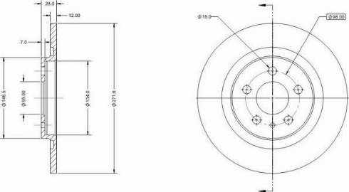 Remy RAD1404C - Тормозной диск autospares.lv