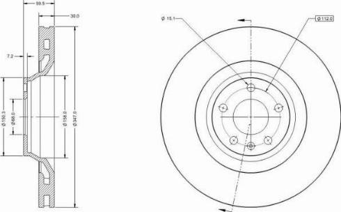 Remy RAD1405C - Тормозной диск autospares.lv