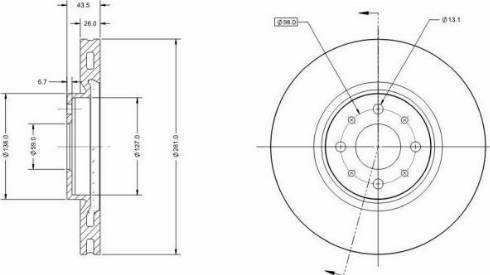 Remy RAD1401C - Тормозной диск autospares.lv