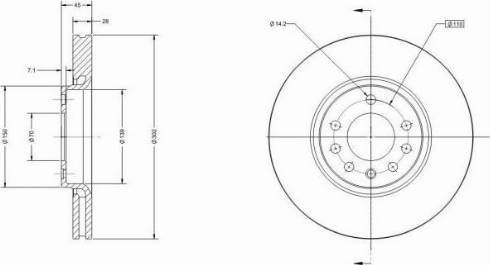 Remy RAD1402C - Тормозной диск autospares.lv