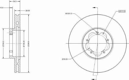 Remy RAD1410C - Тормозной диск autospares.lv