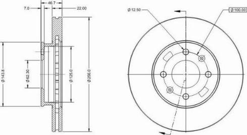 Remy RAD1486C - Тормозной диск autospares.lv