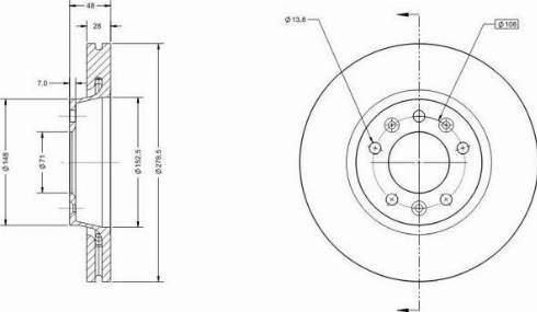 Remy RAD1480C - Тормозной диск autospares.lv